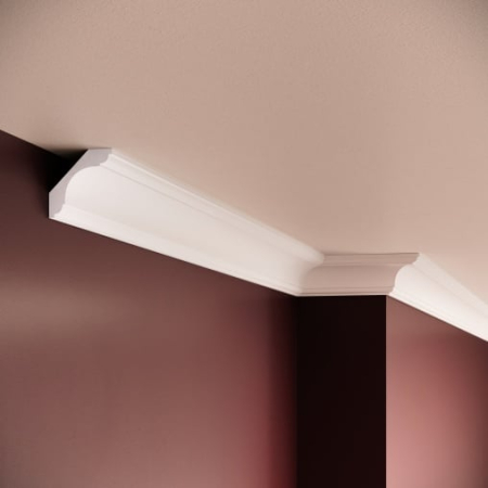 Profile interior MANAVI - Cornisa decorativa din poliuretan P902 - 4.6x4.6x200 cm