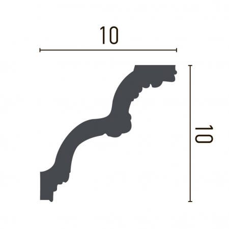 Cornisa decorativa din poliuretan P916 - 10x10x200 cm [1]