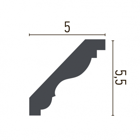 Cornisa decorativa din poliuretan P931 - 5.5x5x200 cm [1]