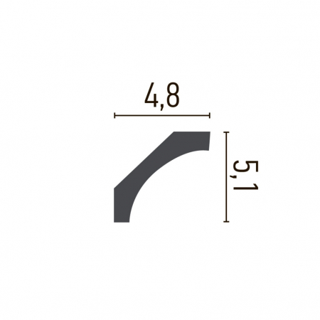 Cornisa decorativa din poliuretan P941 - 5.1x4.8x200 cm [1]