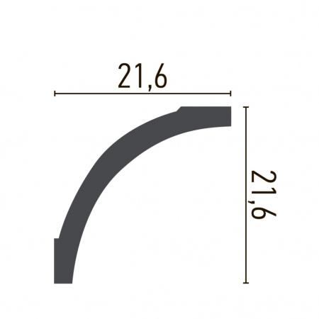 Cornisa decorativa din poliuretan P942 - 21.6x21.6x200 cm [1]