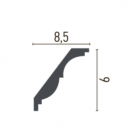 Cornisa decorativa din poliuretan P946 - 9x8.5x200 cm [1]