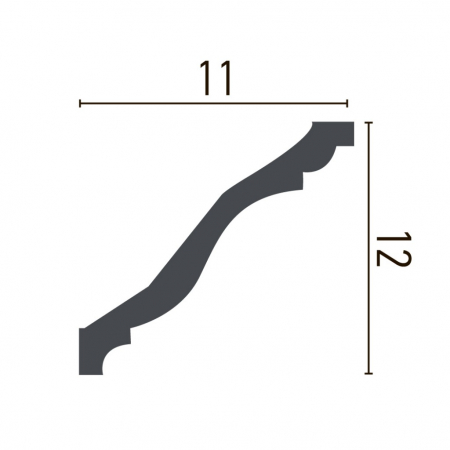 Cornisa decorativa din poliuretan P950 - 12x11x200 cm [1]