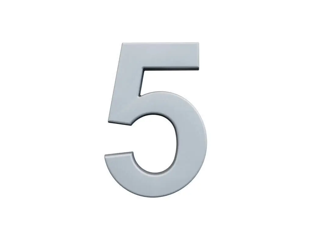 Cifre - Ornament din poliuretan 5 - 20.4x13.6 cm