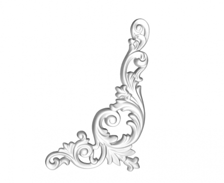 Ornamente - Ornament din poliuretan A611R - 26x12.6x1.5 cm