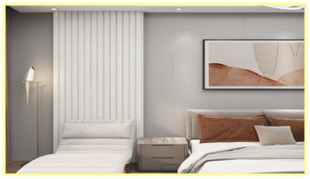 Panou decorativ 3D din polimer rigid, model Riflaj WP2 NEW - 12.2x1.2x270 cm [2]