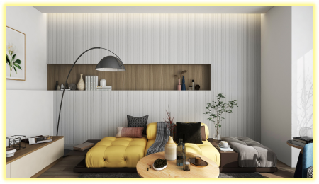 Panou decorativ 3D din polimer rigid, model Riflaj WP4 NEW - 13x1.2x270 cm [5]