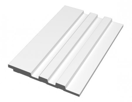 Riflaje - Panou decorativ 3D din polimer rigid, model Riflaj WP4 NEW - 13x1.2x270 cm