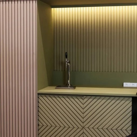 Panou riflaj decorativ 3D din polimer rigid, model Steps - 12x2.1x250 cm [6]