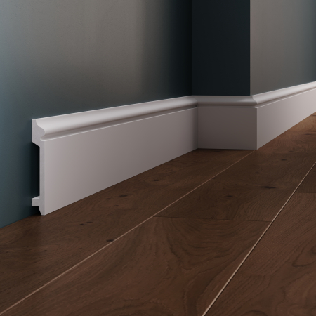 Plinte - Plinta decorativa din polimer rigid L12 - 10x1.5x200 cm