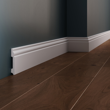 Allegria Collection - Plinta decorativa din polimer rigid L6 - 8x1.2x200 cm