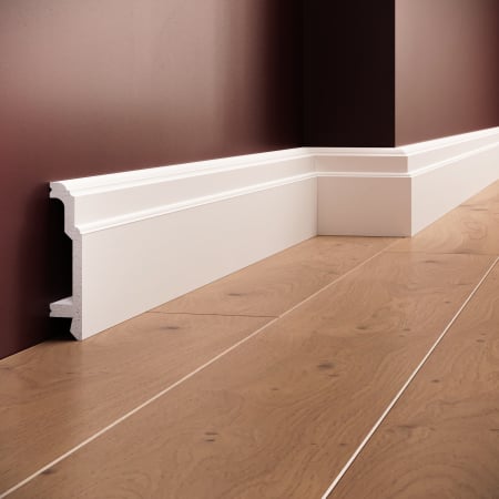 Profile interior MANAVI - Plinta decorativa din polimer rigid S10 - 10.5x2.3x200 cm