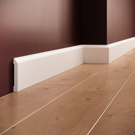 Profile interior MANAVI - Plinta decorativa din polimer rigid S17 - 8.2x1.1x200 cm