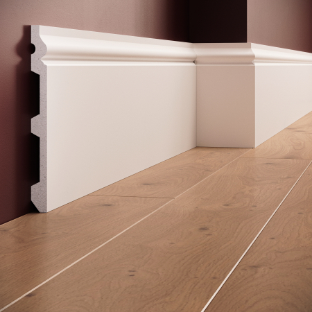 Profile interior MANAVI - Plinta decorativa din polimer rigid S27 - 20x1.8x200 cm