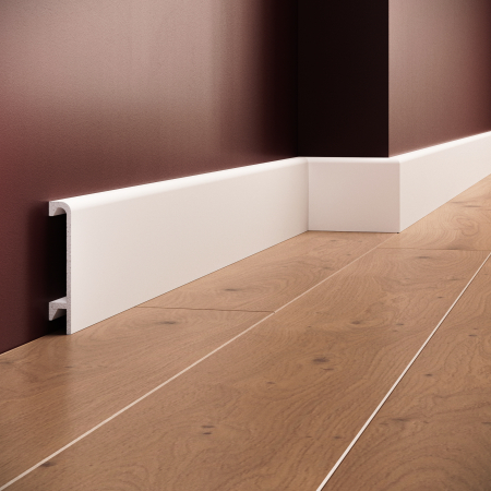 Plinte - Plinta decorativa din polimer rigid S30 - 9x1.6x200 cm