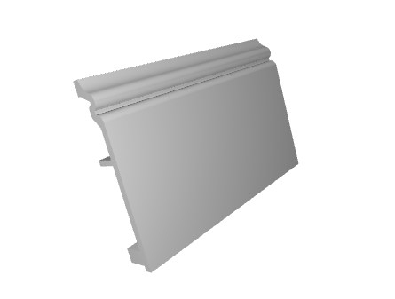 Plinta decorativa din polimer rigid S34 - 9.9x1.5x200 cm [2]