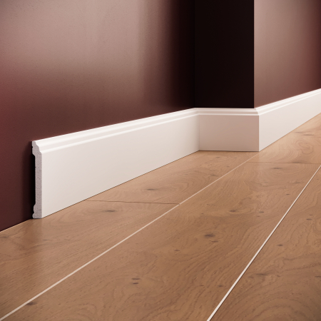 Plinte - Plinta decorativa din polimer rigid S35 - 8x1.1x200 cm