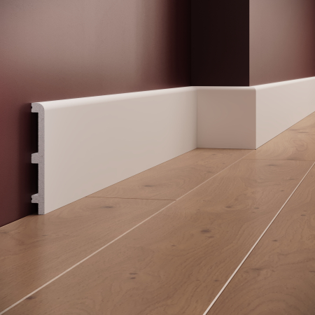 Plinte - Plinta decorativa din polimer rigid S37 - 12x1.8x200 cm