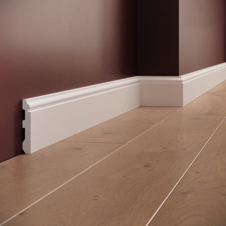 Profile interior MANAVI - Plinta decorativa din polimer rigid S5 - 8x1.4x200 cm