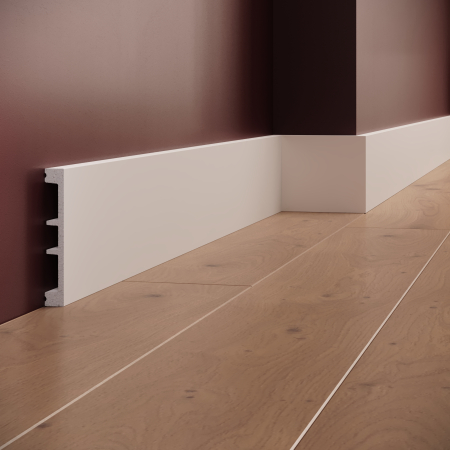 Profile interior MANAVI - Plinta decorativa din polimer rigid S9 - 10.2x1.6x200 cm