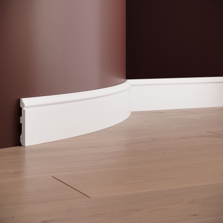 Profile interior MANAVI - Plinta decorativa din poliuretan flexibil S5F - 8x1.2x200 cm