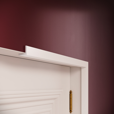 Brauri - Profil decorativ de colt din polimer rigid B9 - 2.2x2.2x200 cm