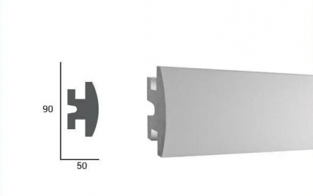 Profil pentru banda LED din polistiren extrudat acoperit cu rasina minerala KD305 - 9x5x115 cm [1]