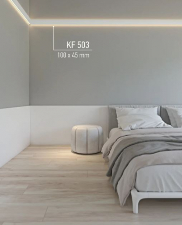 Profil pentru banda LED din poliuretan KF503 - 10x4.5x200 cm [5]