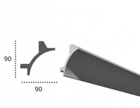 Profil pentru banda LED din poliuretan KF703 - 9x9x200 cm [1]