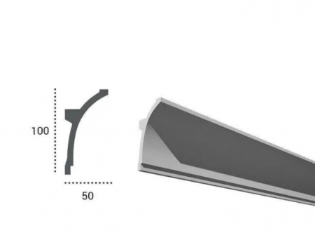 Profil pentru banda LED din poliuretan KF704 - 10x5x200 cm [1]