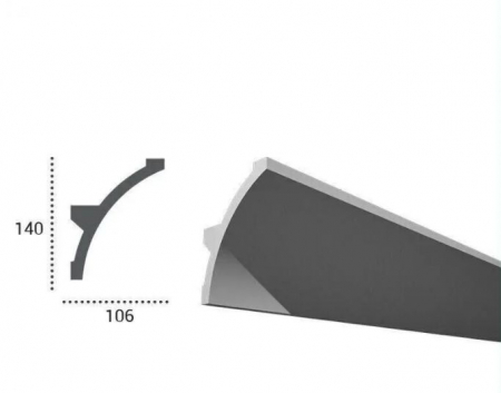 Profil pentru banda LED din poliuretan KF708 - 14x10.6x200 cm [1]