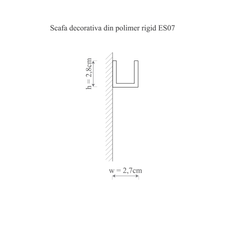 Scafa decorativa din polimer rigid ES7 - 2.7x2.8x200 cm [1]