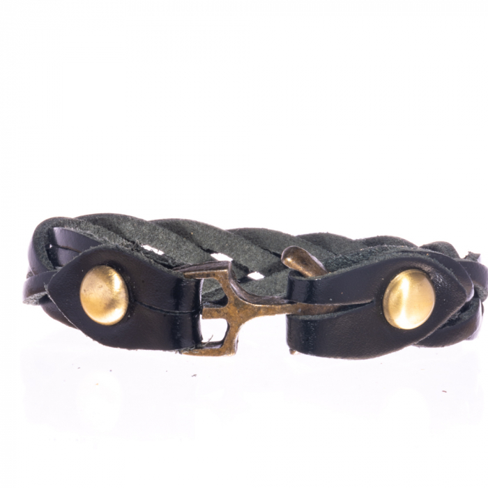 Bratara ingusta impletita - Negru [2]