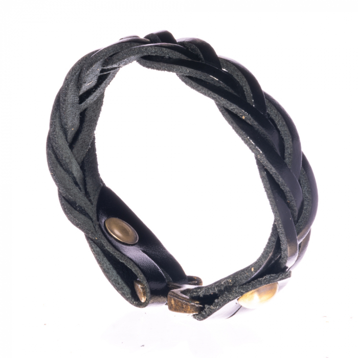 Bratara ingusta impletita - Negru [3]