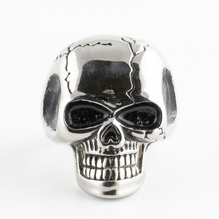 Inel metalic - Cracked Skull [1]
