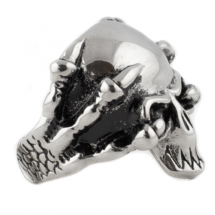 Inel metalic - Skull with Claws [2]