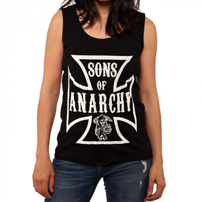 Maiou Femei Sons Of Anarchy - Iron Cross - Fruit Of The Loom [1]