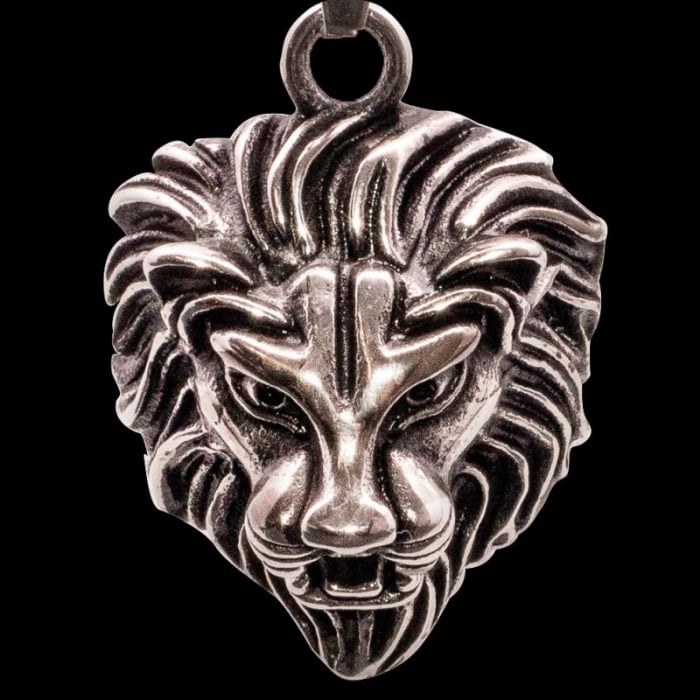 Medalion Stainless Steel - 3D Lion Head [2]