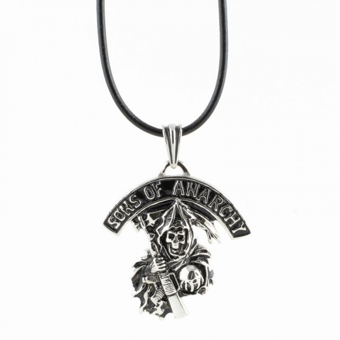 Medalion Stainless Steel - Sons of Anarchy cu snur [1]