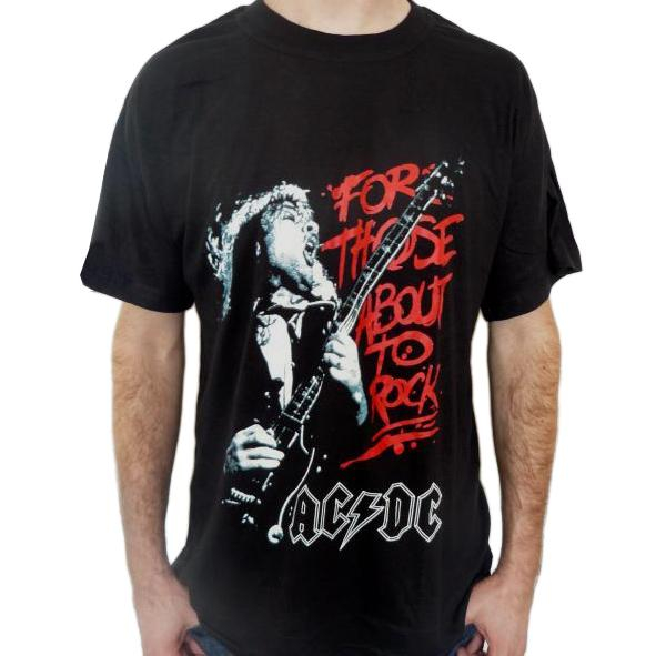 Tricou Ac Dc-For those about to rock - Fruit of the Loom [1]