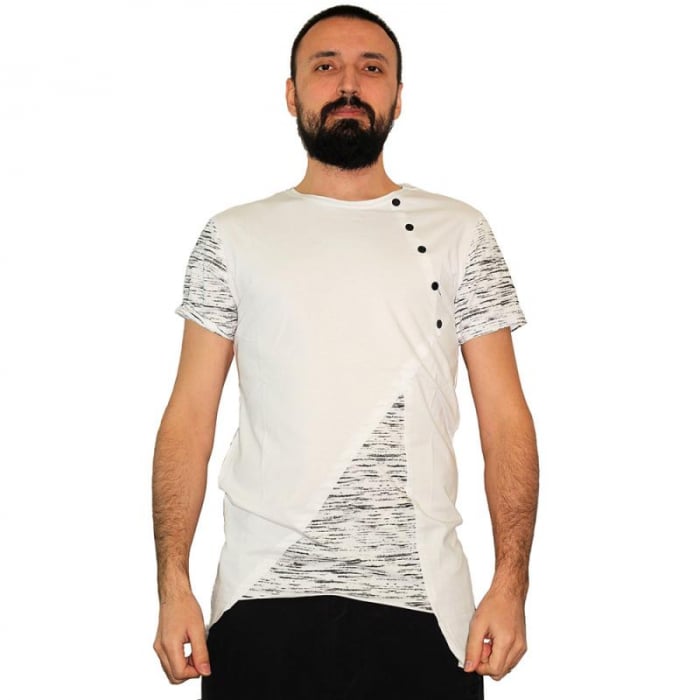 Tricou Streetwear HM-5379 WHITE [1]