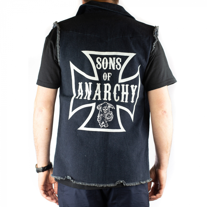 Vesta denim Sons of Anarchy. Peste 100 de modele de Veste Rock