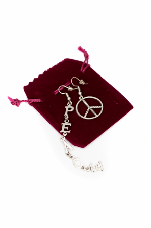 Cercei - Cercei din Zamac - Peace & Sign