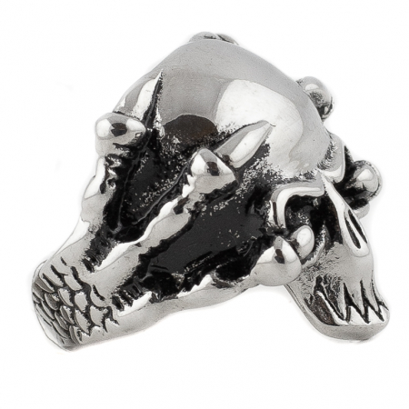 Inel metalic - Skull with Claws [1]