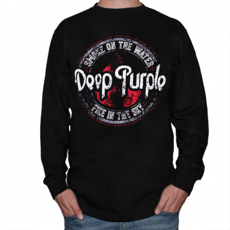 formal Disconnection Cyber ​​space Long Sleeve Deep Purple - Fire in the sky