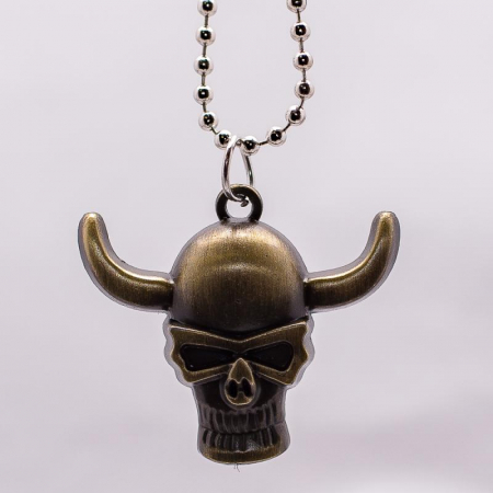 Medalion Stainless Steel - Bronze Skull [1]