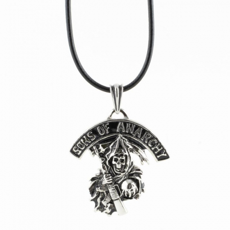 Medalion Stainless Steel - Sons of Anarchy cu snur [0]