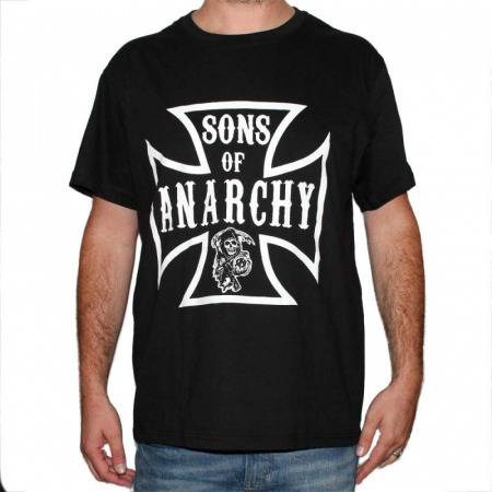 Tricou Sons Of Anarchy - Iron Cross - 180 grame [0]