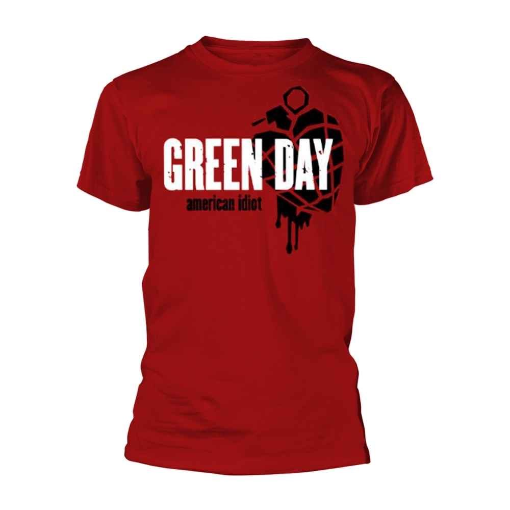 Green Day American Idiot Heart Grenade Red