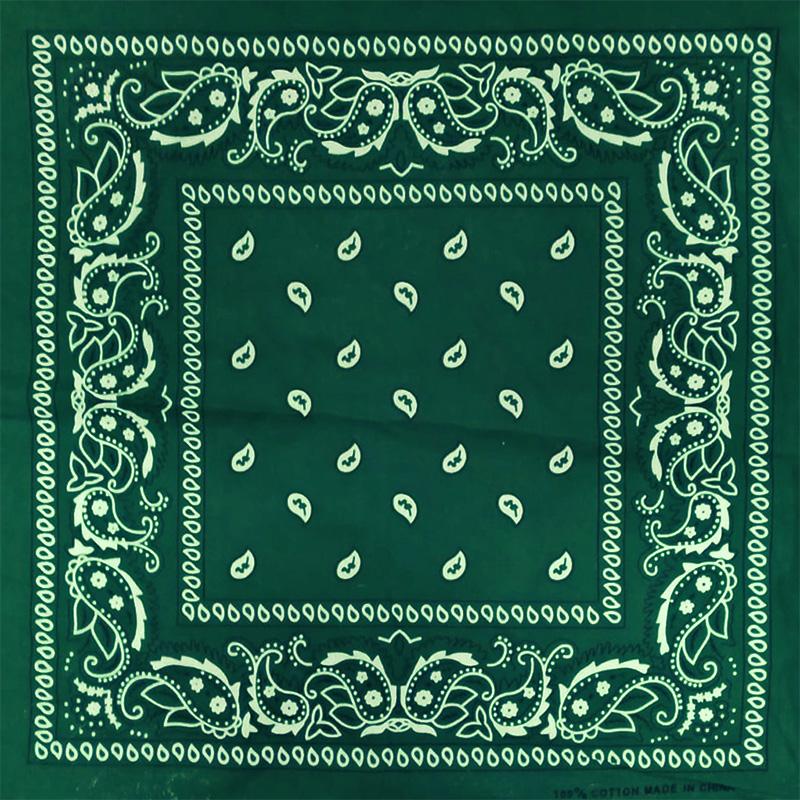 Bandana Motiv floral - verde inchis [1]